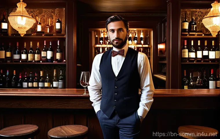 와인 바 개업 준비 팁 - **Prompt 1: "A cozy and elegant vintage European-themed wine bar interior at dusk. The space feature...
