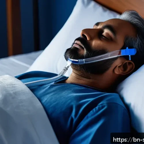 소믈리에 필수 이론 정리 - A detailed medical illustration showing a middle-aged Bengali man experiencing oxygen deficiency dur...